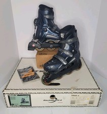 Rollerblade TRIAX w Black Blue Inline Skate Womens Sz 8 Fitness Comfort W/Box