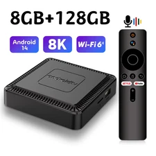 2026 Q7 Android14 TV BOX HD 8K Video Decoder WiFi6 Bluetooth Set Top Box 128GB