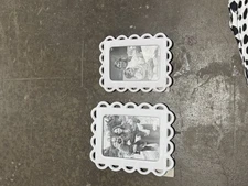 Mud Pie Scallop Photo Frame set of 2