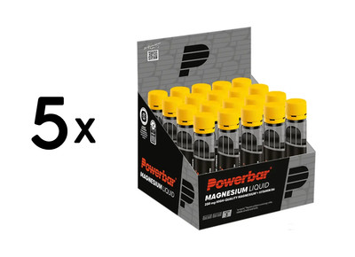 5 x Powerbar Magnesium Liquid Ampoules (20x25ml) Unflavoured (60,00 EUR/L)