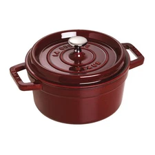 Staub Cast Iron 2.75 qt, Round, Dutch Oven, Grenadine