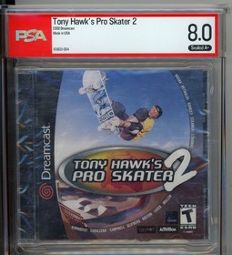 Tony Hawk's Pro Skater 2 Sega Dreamcast Sealed Graded PSA 8.0