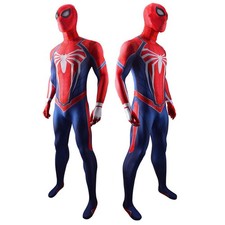 Upgraded PS4 Spider-Man Jumpsuit Spiderman Cosplay Suit Costume Halloween Party