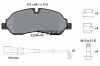 Textar 2203401 Bremsbelagsatz, Scheibenbremse FüR Ford