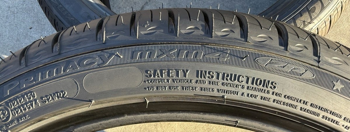 ONE BRAND NEW 225/40R19 93V Michelin Primacy MXM4 ZP Star BMW Run