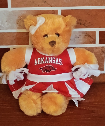 "Animadora de peluche Pennington de 8"" University of Arkansas Razorbacks" - Imagen 1 de 3