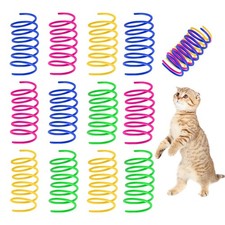 JCSHIMO Cat Spring Toys, 120 Pack Creative Toy Plastic Colorful Kitten...