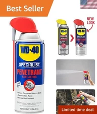 Professional-Grade 11 Oz. Penetrant with Dual-Action Smart Straw - Prevents Rust