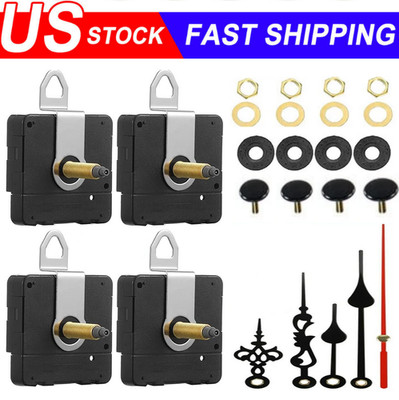 DIY Clock Parts Movement Quartz Mechanism Wall Replacement Repair Tool Hands Kit