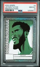 2024-25 Hoops Presentations #4 Jayson Tatum Celtics PSA 10 GEM MINT