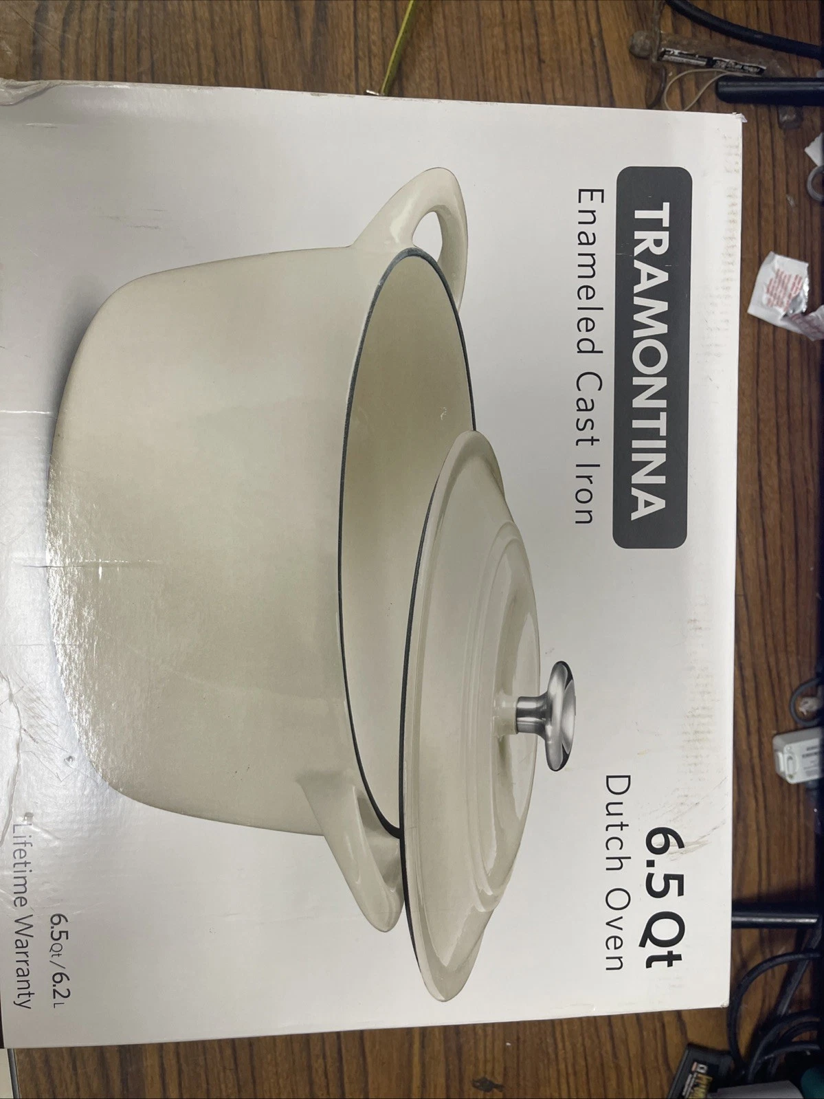 Tramontina 7 Quart Enameled Cast Iron Round Dutch Oven