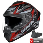 SMK Typhoon Rival MA263 Black Red +Free Visor