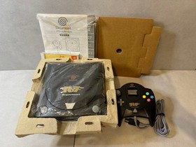 SEGA Dreamcast R7 HKT-3000 Console Complete Set Black Tested Used Good Condition