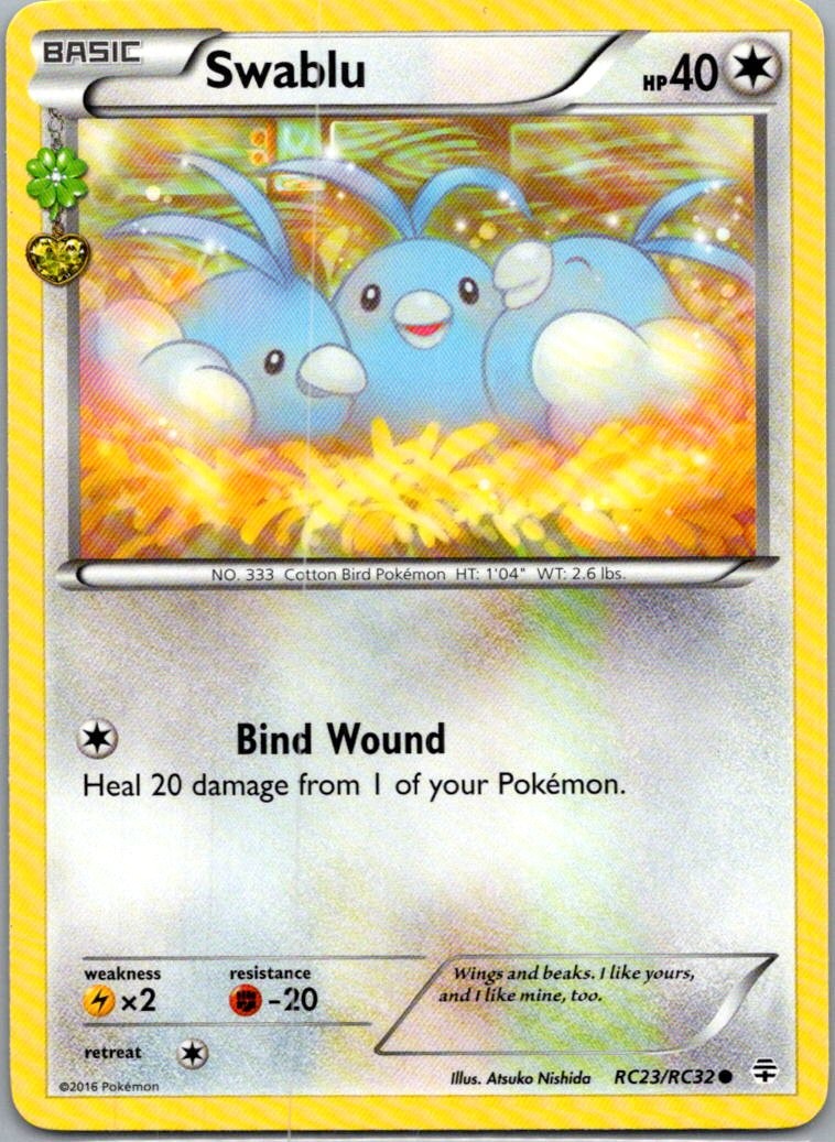 Swablu RC23/RC32 Common Generations Pokemon Lightly Played