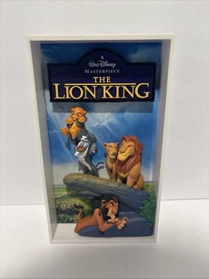 Disney Lion King 3Deep VHS Sculpted Relief Display~Simba, Scar, Mufasa, Nala