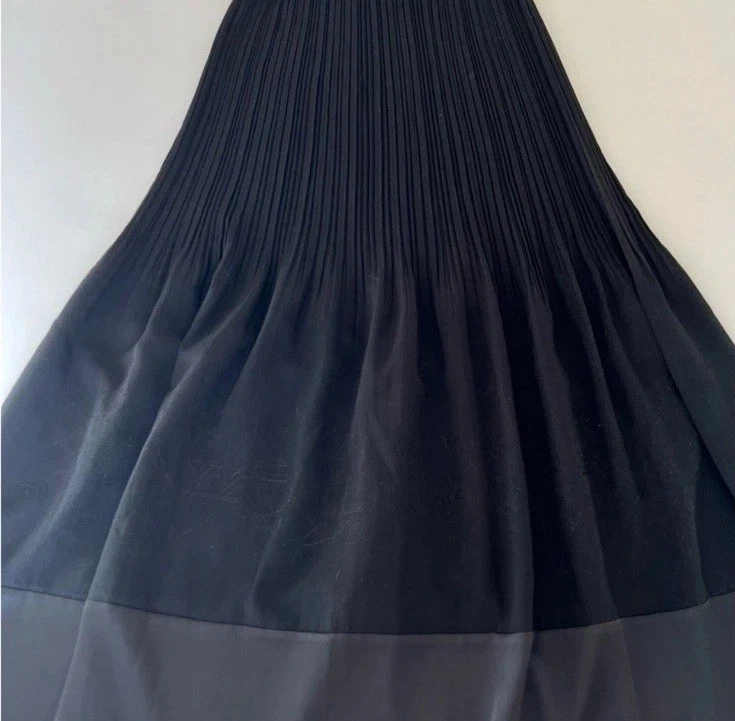 Issey Miyake Pleated Embroidered Skirt - Image 4 of 4