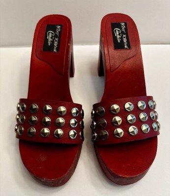 Candies 90s Mules Sandal Vtg Candies Style RAFALLO Italy Plastic