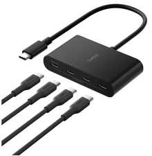 NEW Belkin Connect USB-C Hub 4 Port 10Gbps USB 3.2 Gen 2 100W PD MacBook Laptop