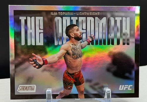 Ilia Topuria The Aftermath 2026 Topps Stadium Club UFC FOIL Insert TA-17 Champ