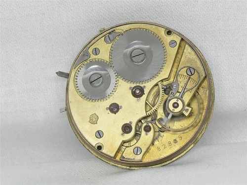 EARLY 44MM INTERNATIONAL IWC 17 JEWEL CAL. 53 POCKETWATCH MOV'T & DIAL, RUNNING! - Picture 7 of 12