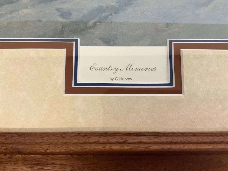 G. Harvey “Country Memories” edição limitada impressão 1967/2450 assinado e numerado - Imagem 3 de 4