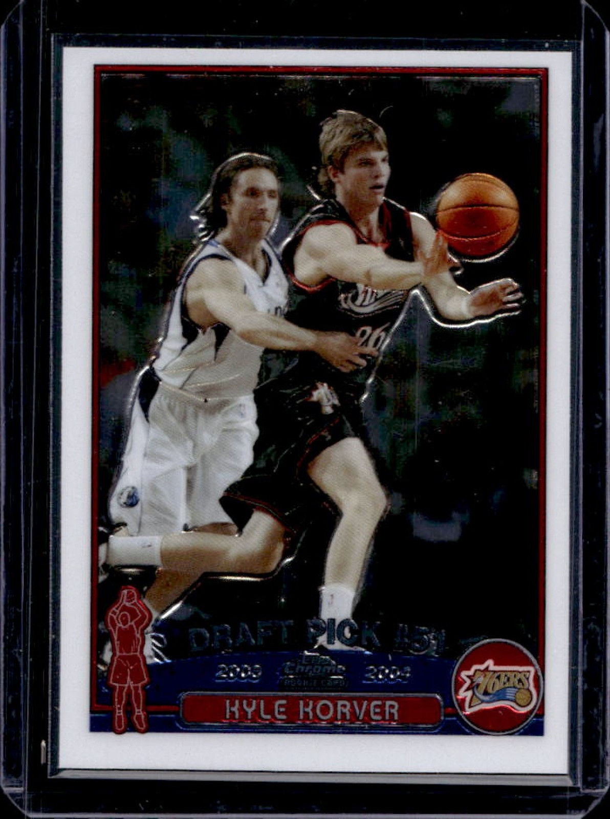 2003-04 Topps Chrome Kyle Korver Rookie RC #153 76ers
