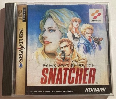 Snatcher Sega Saturn mit Spine Card Manual und Stickern Japanese Ver. Gebraucht