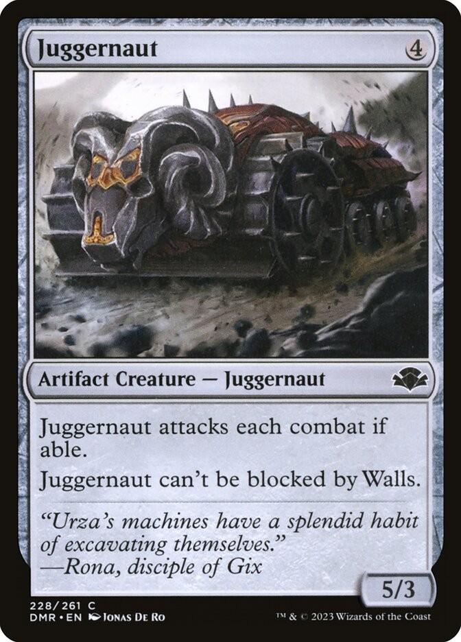 Juggernaut Foil (228) Dominaria Remastered DMR MTG Magic