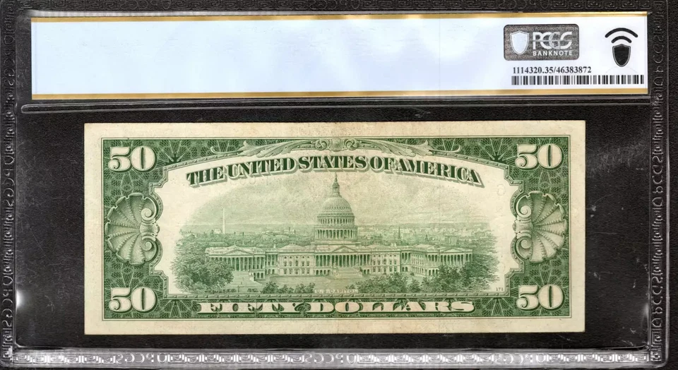 1950 D $50 FEDERAL RESERVE STAR NOTE ATLANTA FR.2111-F* PCGS CH VF 35 PPQ (224*) - Image 2 of 2