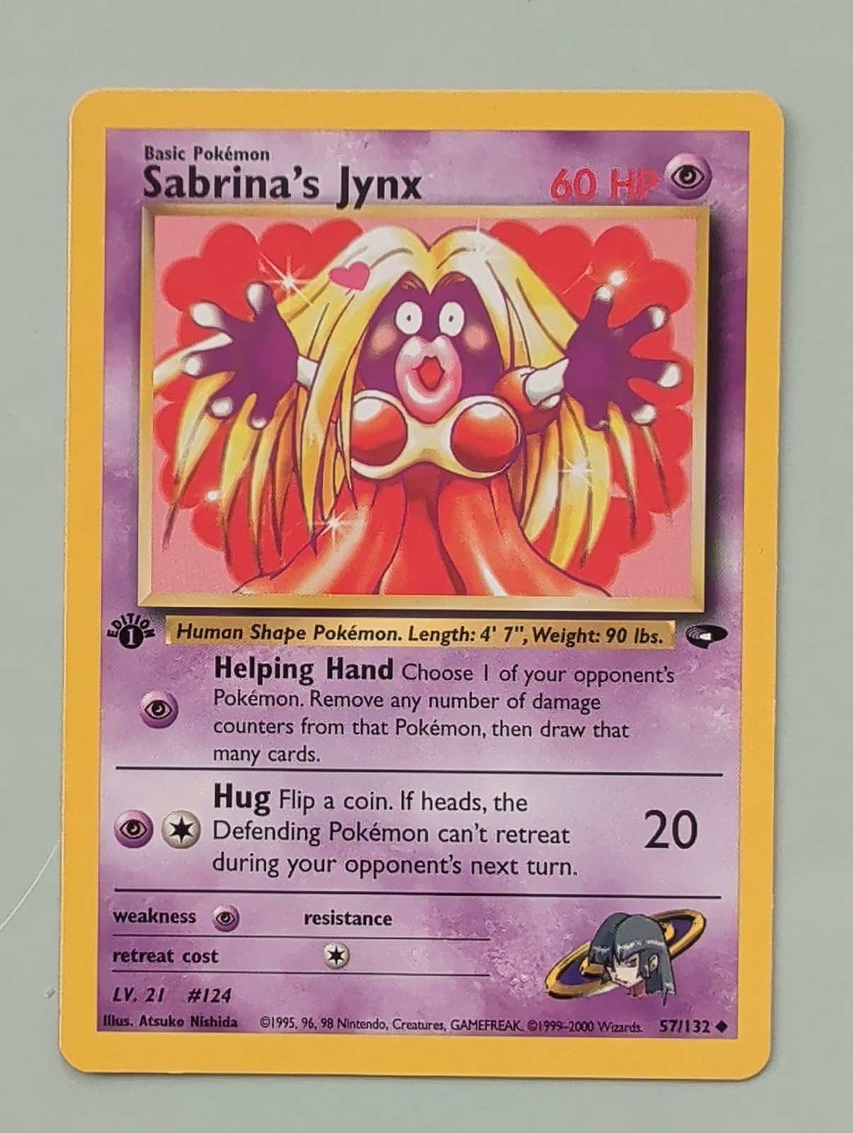 Pokemon - Sabrina's Jynx - 057/132 - Gym Challenge - Uncommon - 1st Edition