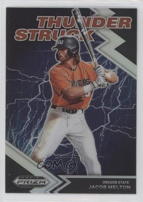 2022 Panini Prizm Draft Picks Thunderstruck Silver Jacob Melton #TH-JM 4z8