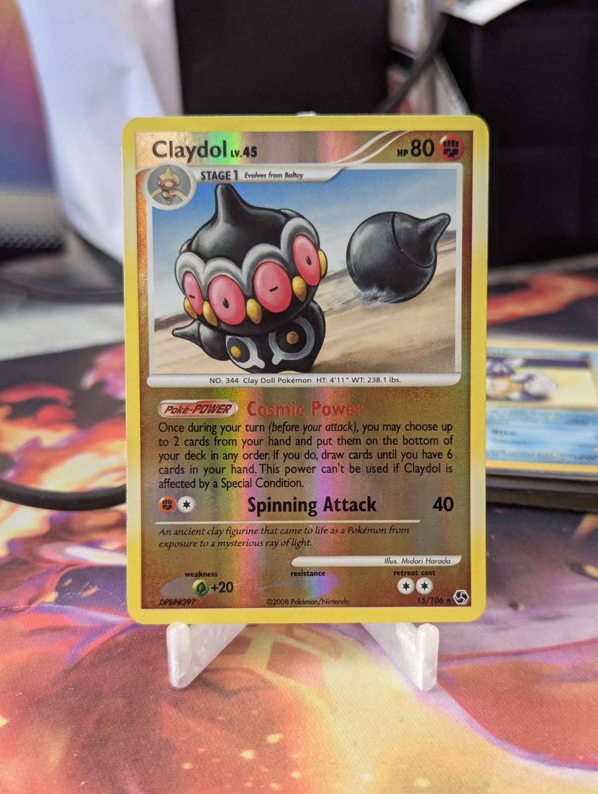 Claydol Great Encounters Reverse Holo Card 15/106 LP - LP+