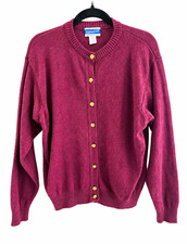 Pendleton Women s Purple Knit Wool Button Front Cardigan Sweater L