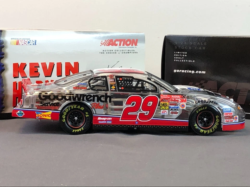 Action 1:24 Diecast KEVIN HARVICK #29 GM Goodwrench 2001 Monte Carlo CLEAR CAR - Image 4 of 4