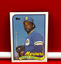 1989 Topps Sports Collector Baseball Trading Card Mariners Terry Taylor #597
