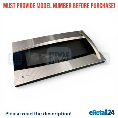 OEM GE Profile Microwave Complete Stainless Steel Door Assembly WB55X10797