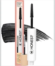 Honest Beauty 2-in-1 Extreme Length Mascara + Lash Primer – Black, Sealed, Clean