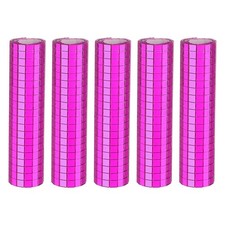 3000 Pcs 5 x 5 mm Square Glass Self-Adhesive Mirror Mosaic Tiles, Rose Red