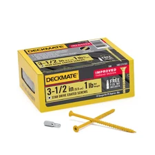 #10 X 3-1/2 In. Tan Star-Flat Head Wood Deck Screw (1 Lb. / 56-Piece)