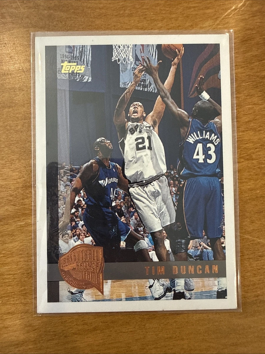 Topps Tim Duncan Basketball Rookie Sports Trading Cards