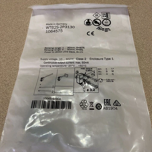 1PC New Sick WTB2S-2P3130 Photoelectirc Sensor WTB2S2P3130 Free Shipping - Picture 1 of 4