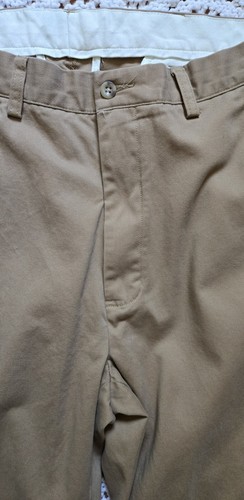 Vintage Polo Ralph Lauren Herren 35x30 (34×29) khakifarbene Prospekthose flache Vorderseite - Bild 4 von 19