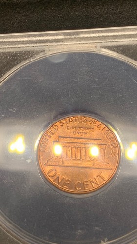1982 1C BRONZE LG DATE STRUCK THROUGH LATE CAPPED DIE MS 64 RED Anacs - Picture 5 of 8