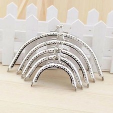 2pcs Metallo Borsellino Monete Arco Telaio Portafoglio Chiusura Borsa Cucito DIY