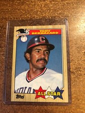 1987 Topps Baseball # 607 AL All Star Tony Bernazard 2nd Base