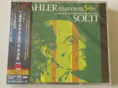 Mahler Symphonies 5, 6 and 7 Sir Georg Solti 3 SACD Hybrid TOWER