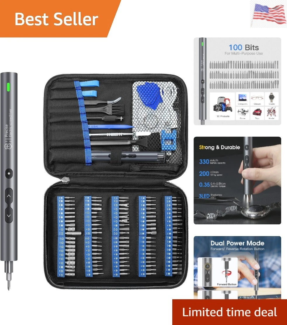 Mini Electric Screwdriver Set 120 in 1 Small Portable Cordless