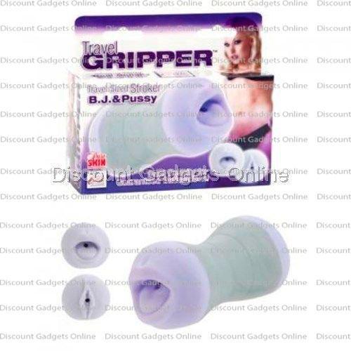 Travel Gripper Blow Job PUSSY Male Masturbator Oral Sex Toys Vagina DOUBLE  ENDED