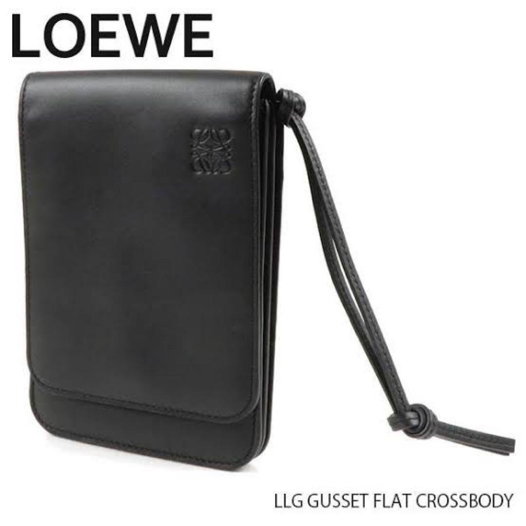 Loewe Llg Gusset Flat Crossbody Black | eBay Loewe Llg Gusset Flat Crossbody Black | eBay
