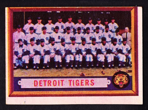 1957 TOPPS #198 DETROIT TIGERS TEAM CARD W/AL KALINE